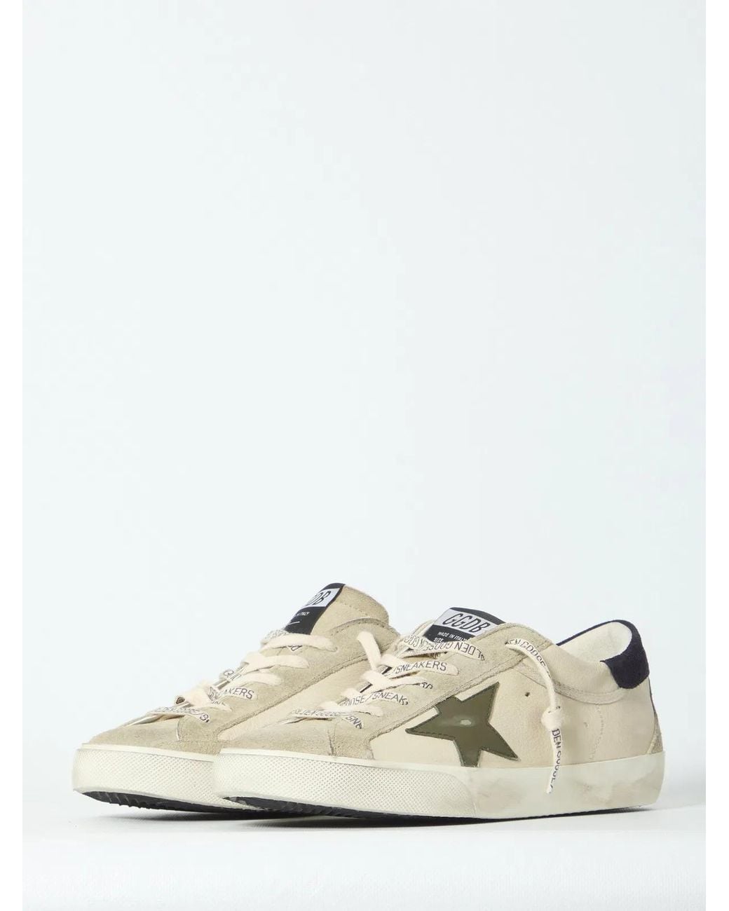 Golden Goose Deluxe Brand White Super Star Sneakers for men
