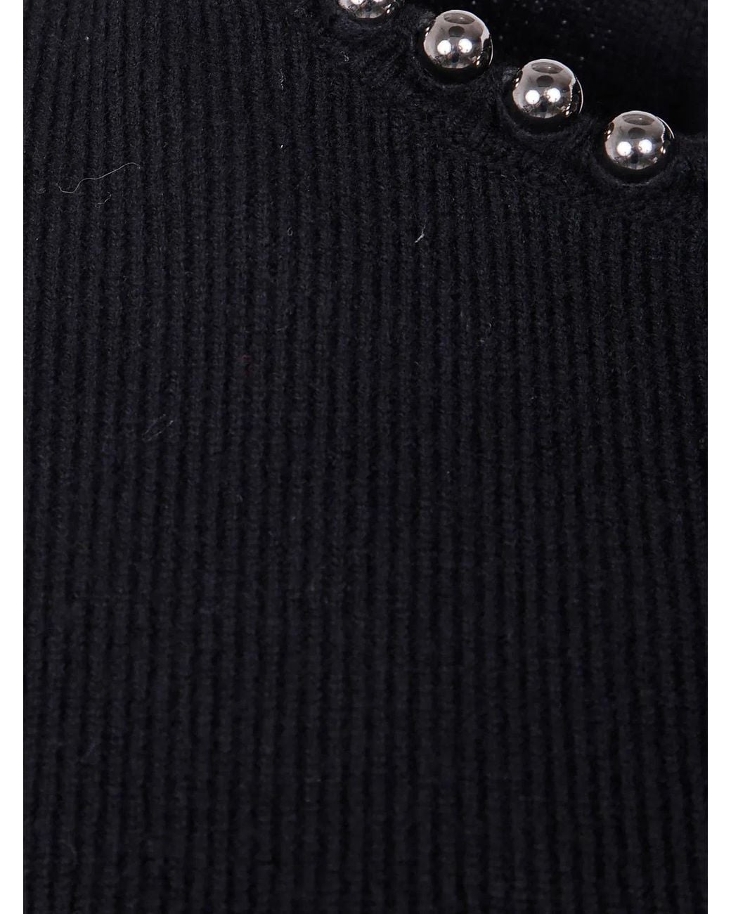 Emporio Armani Blue Kimono Sweater With Pearl