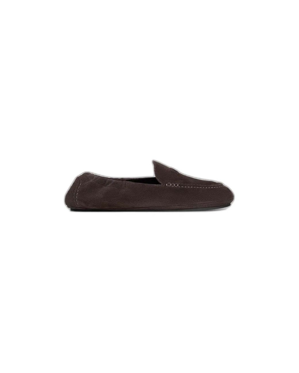 Céline Brown Adam Suede Loafers for men