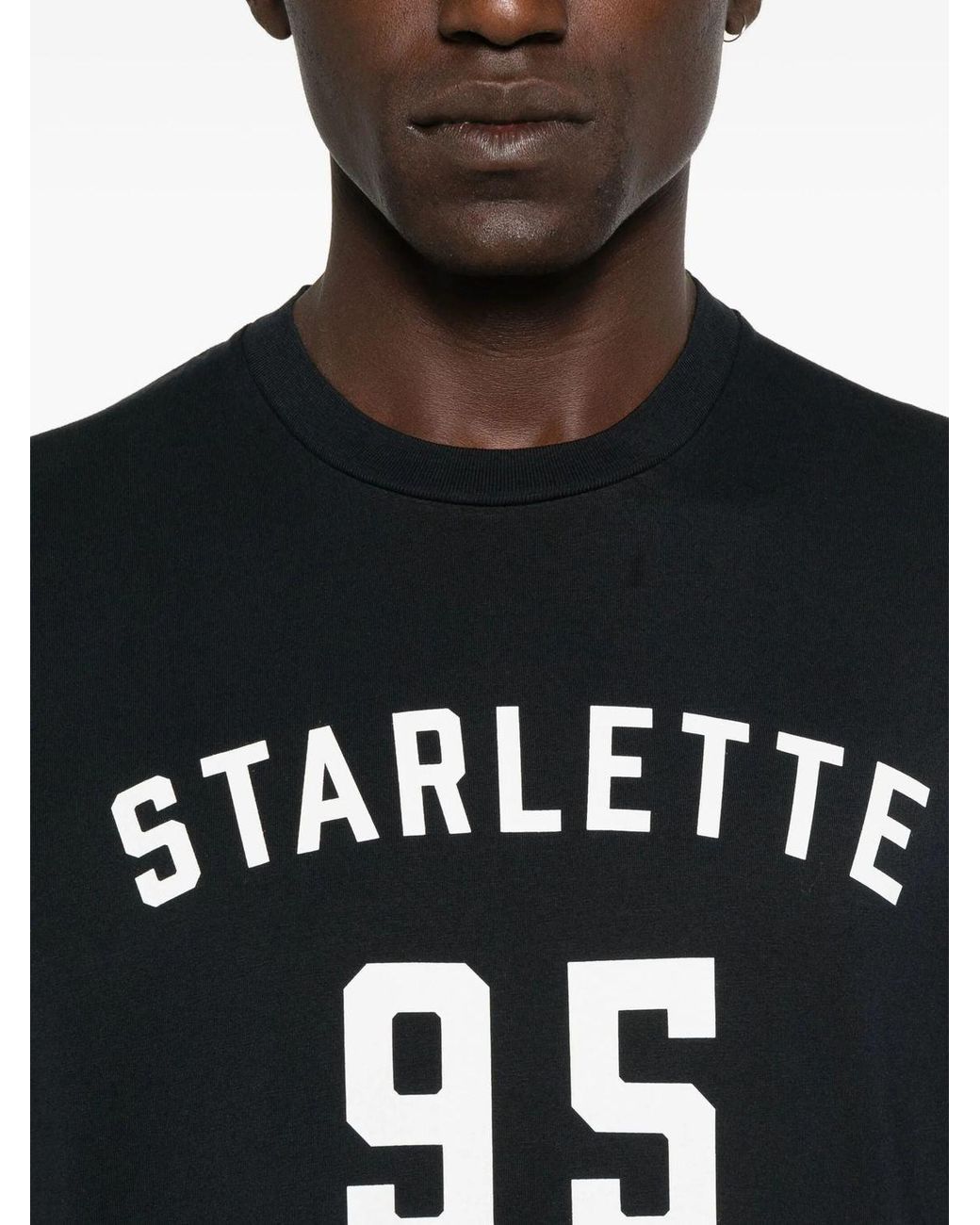 DSquared² Black Printed T-Shirt With Bold Details for men