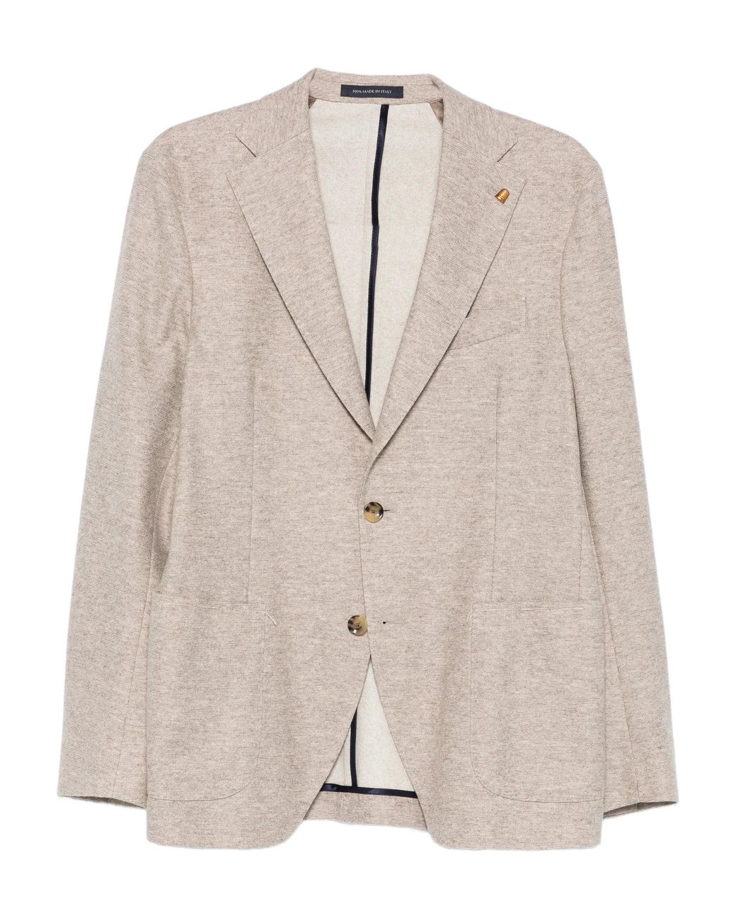 Latorre Natural Wool Cotton Polyamide Jacket for men