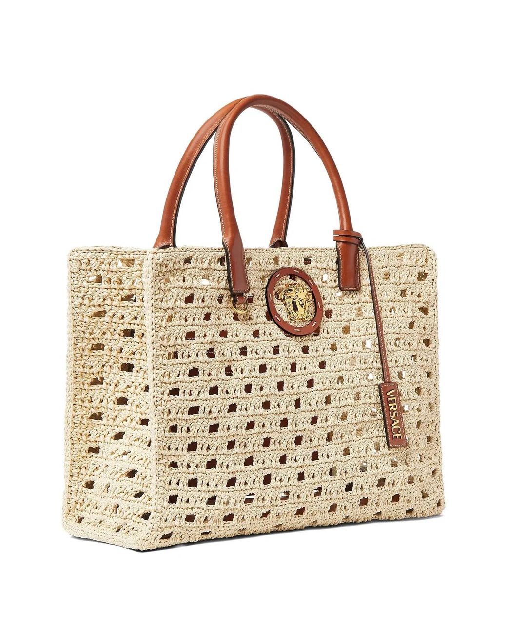 Versace Natural Medusa Tote Bag