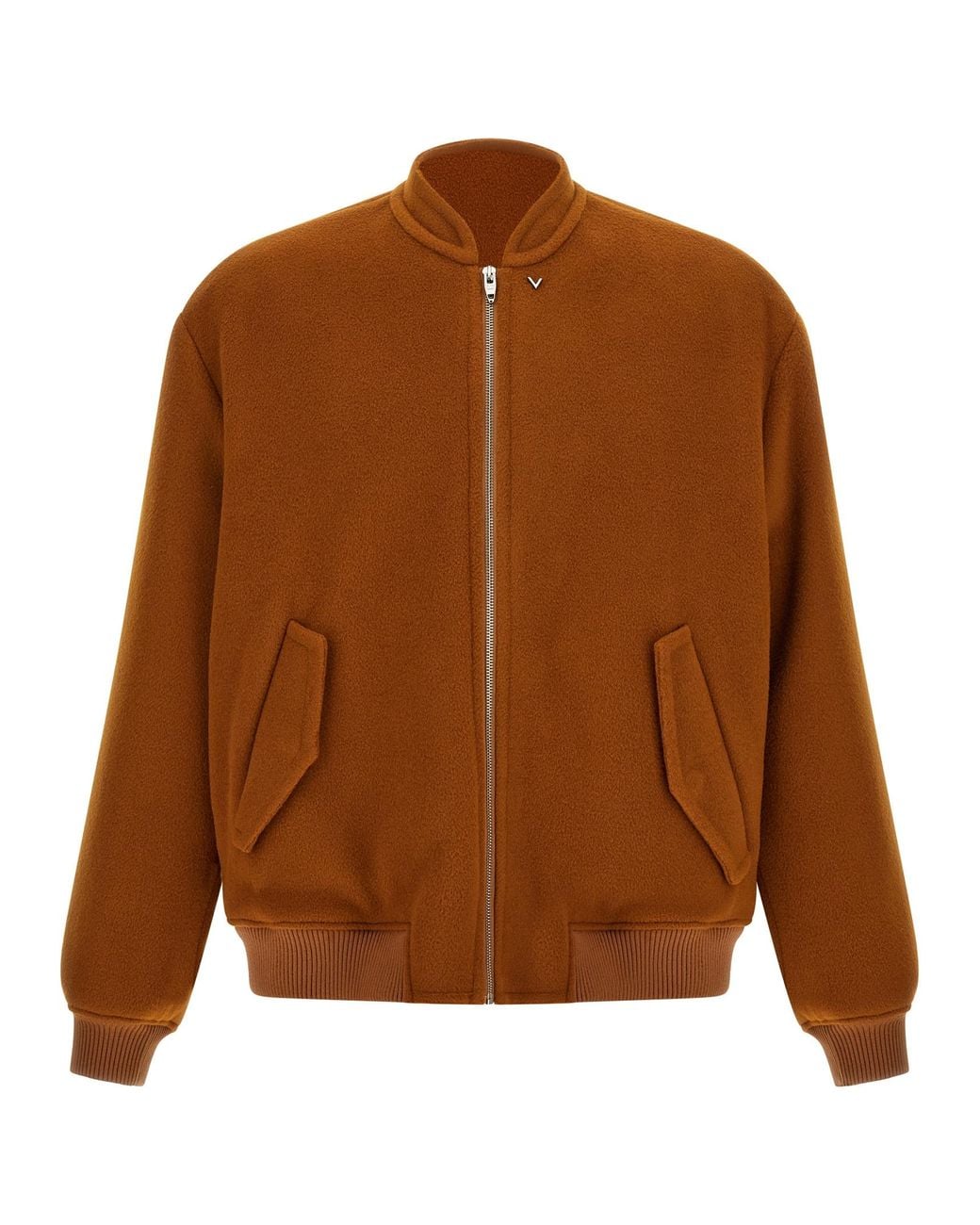 Valentino Garavani Brown 'Vlogo' Bomber Jacket for men