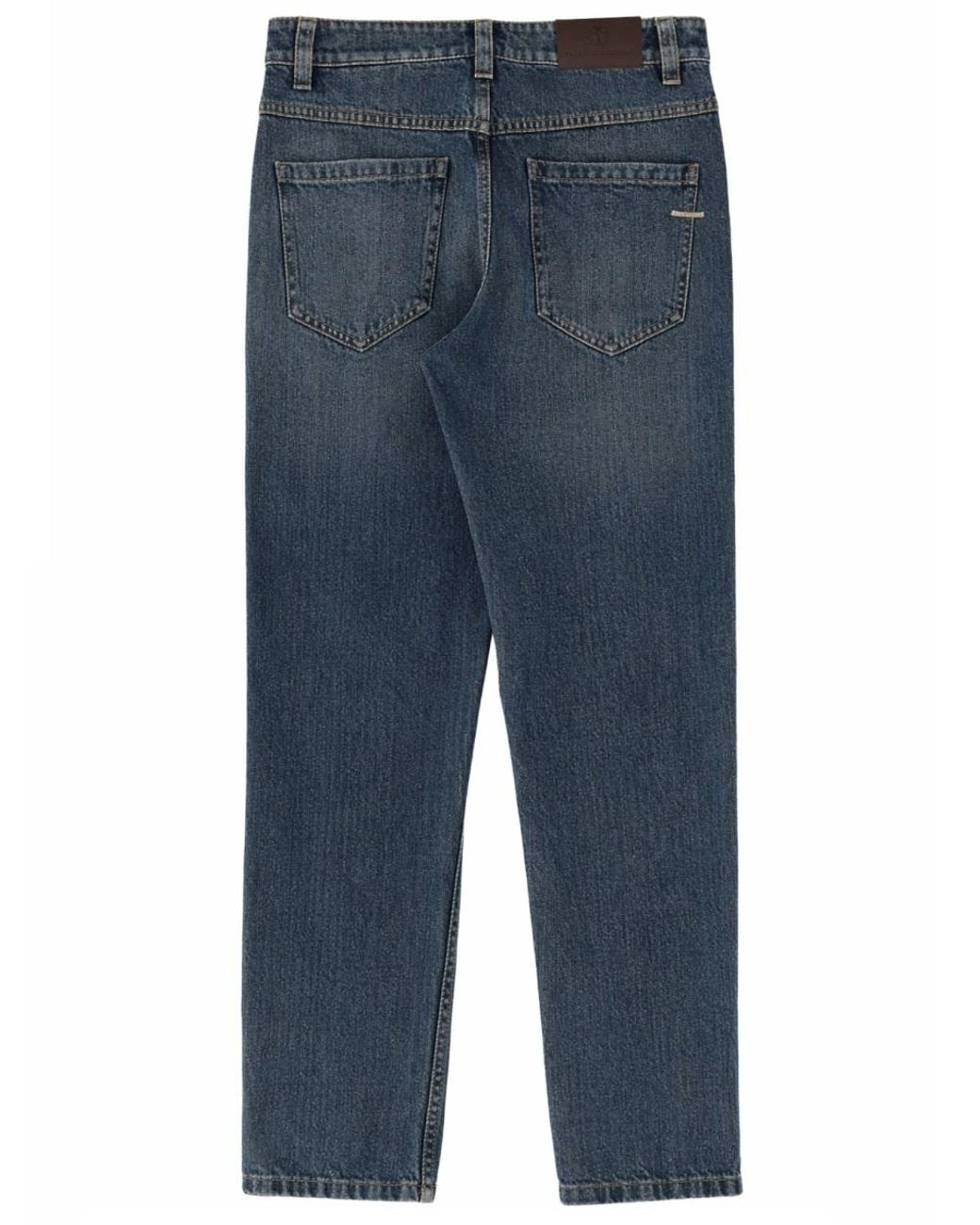 Brunello Cucinelli Blue "Straight" Jeans