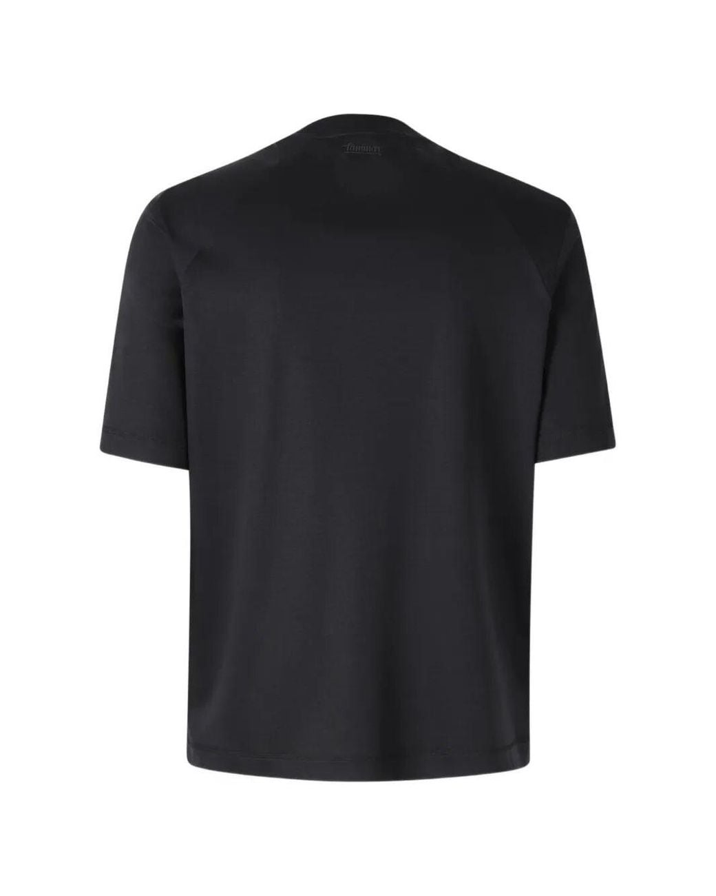Laminar Black Contrast Pockets T-Shirt for men
