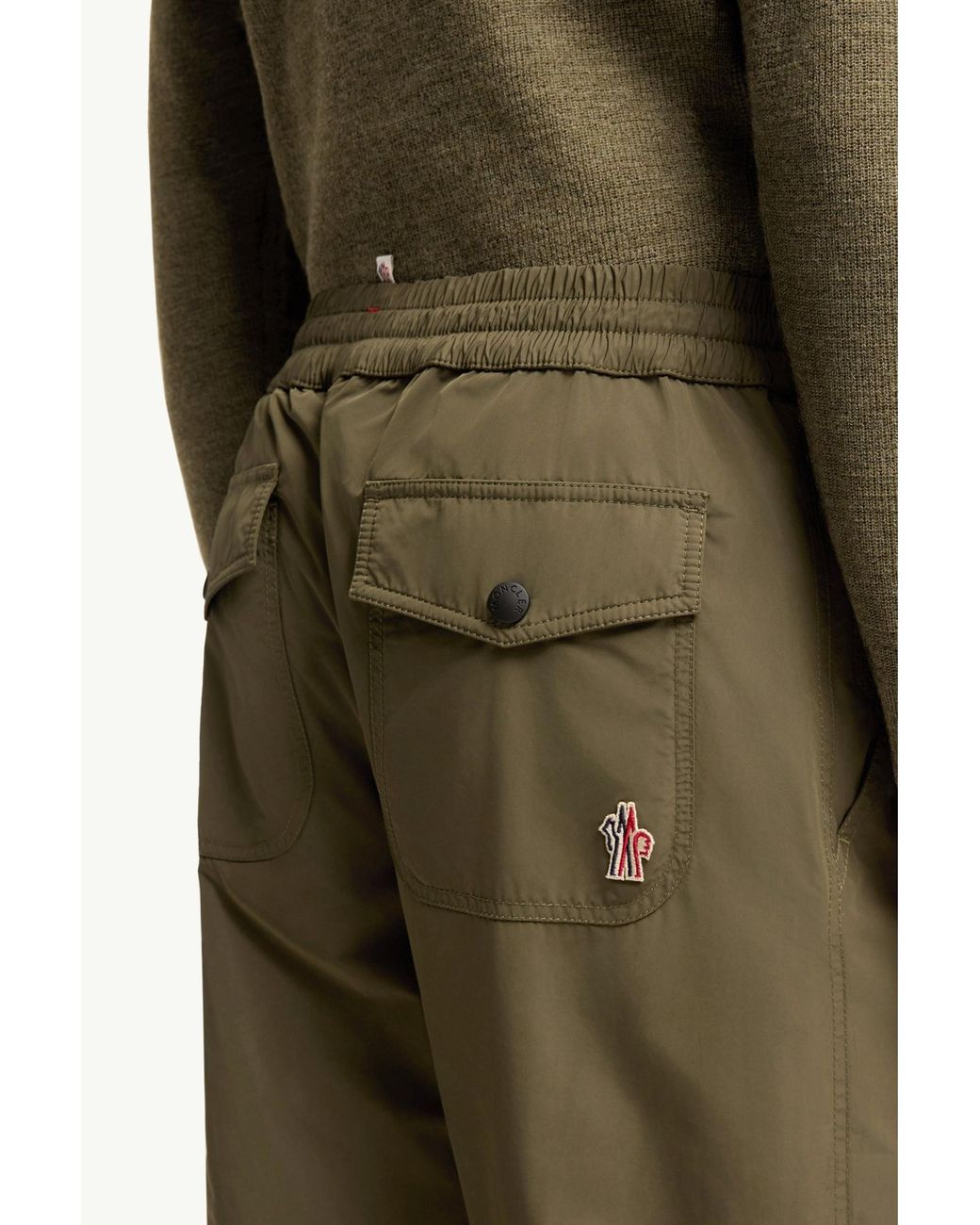 Moncler Green Sports Trousers for men