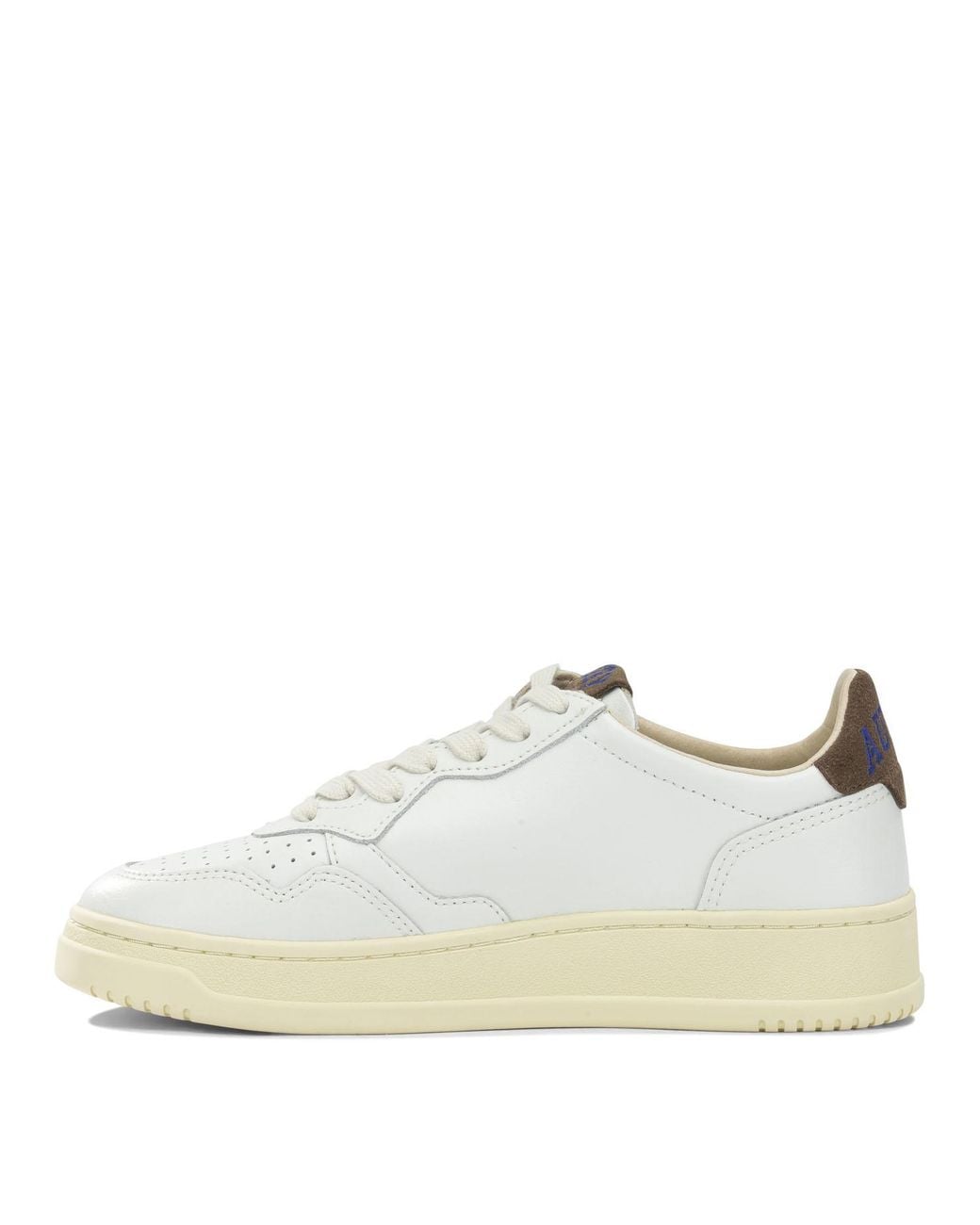 Autry White "Medalist Low" Low-Top Sneakers