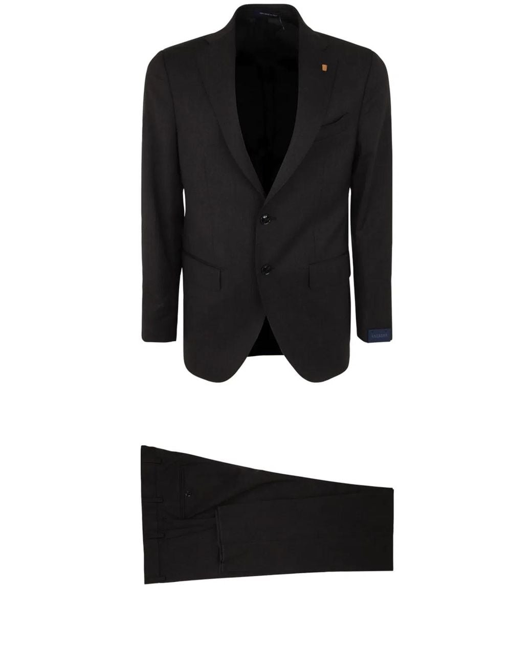 Sartoria Latorre Black Two Buttons Suit for men