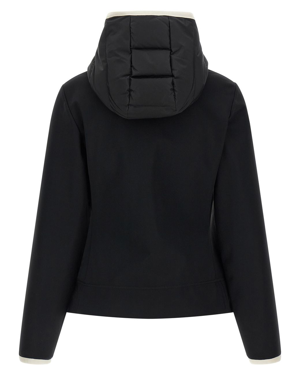 Moncler Black 'Padded Zip-Up' Cardigan
