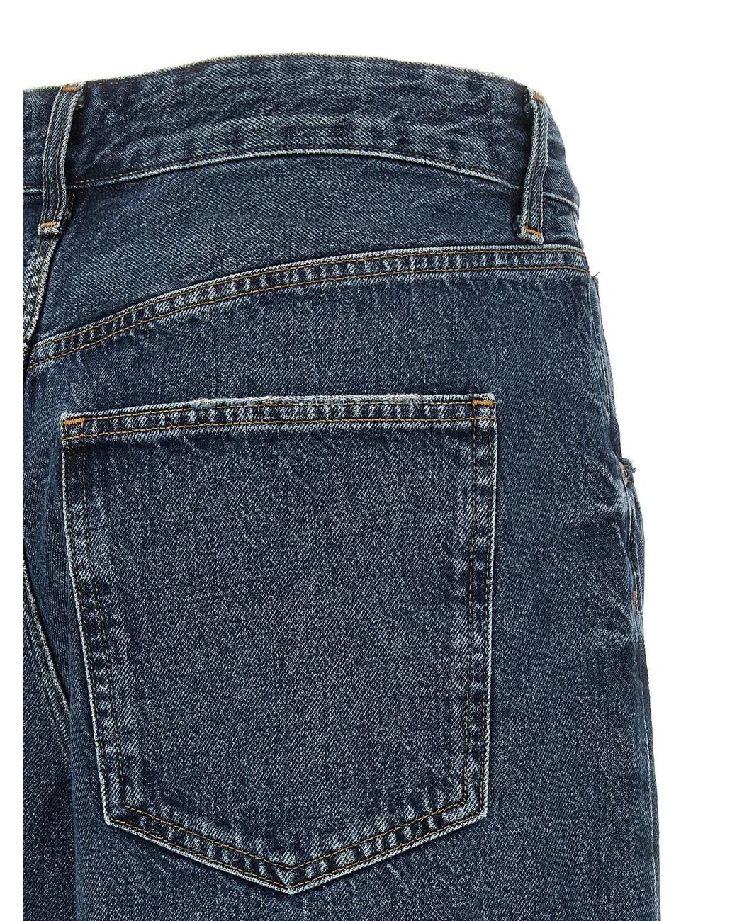 Agolde Blue 'Vana Fold' Jeans