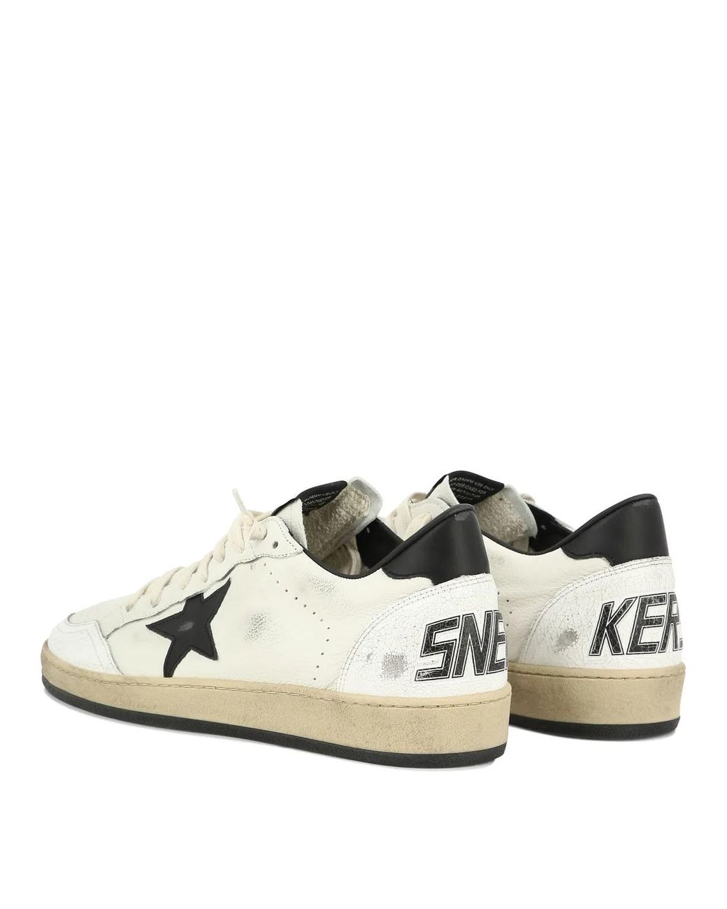 Golden Goose Deluxe Brand White "Ball Star" Sneakers for men
