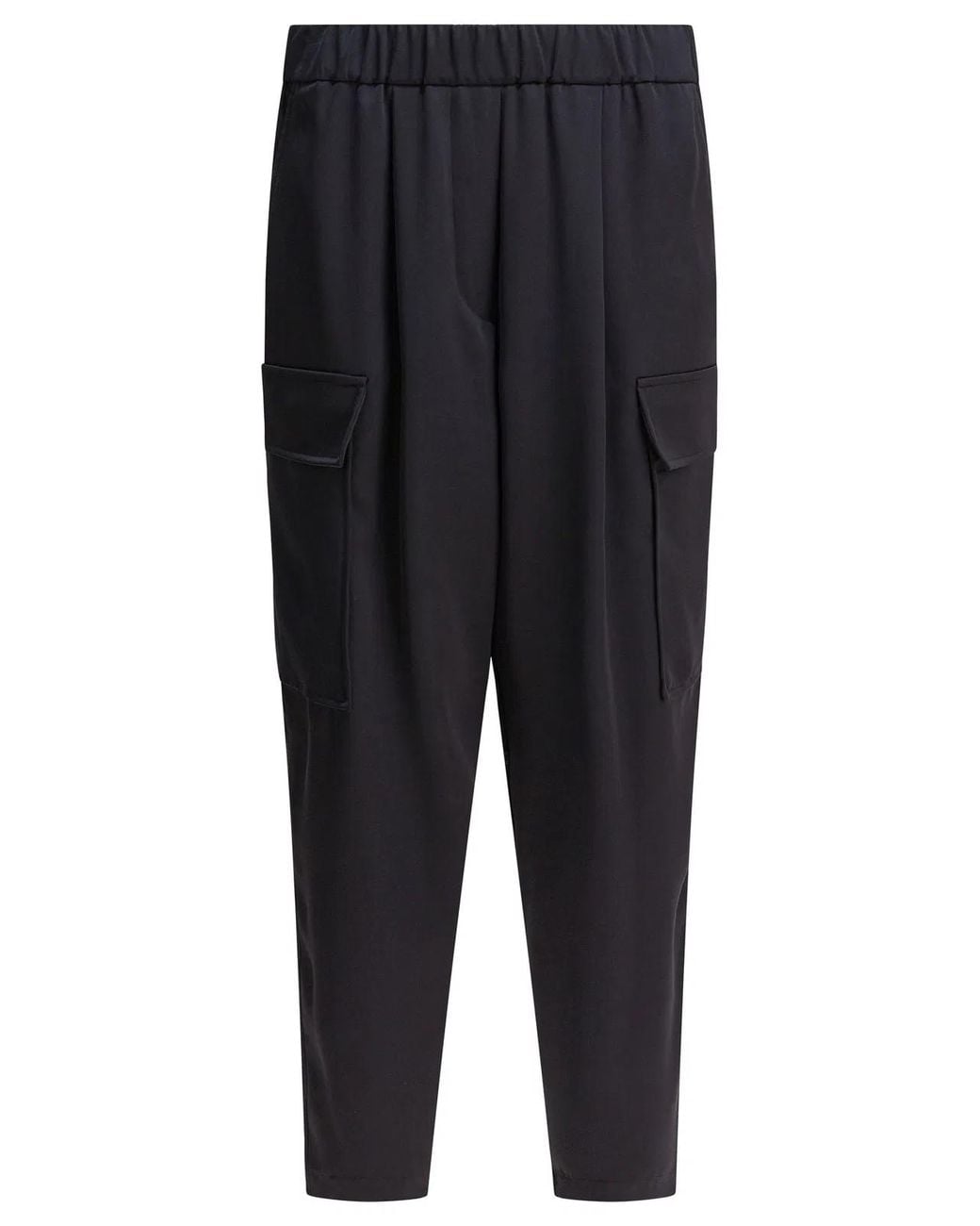 Semler Black Polyester Trousers