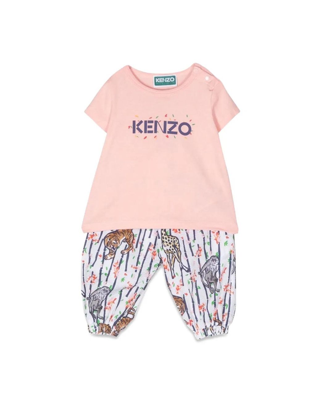 KENZO White Mc T-Shirt And Fancy Pants Set