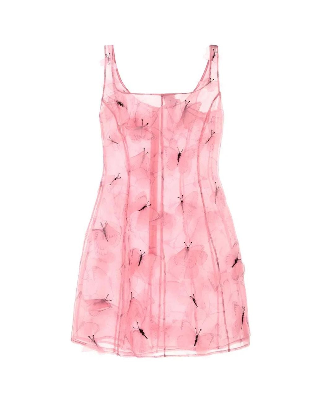 Blumarine Pink Silk Mini Dress