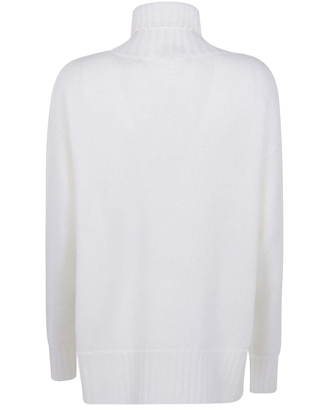Drumohr White Turtle Neck Sweater