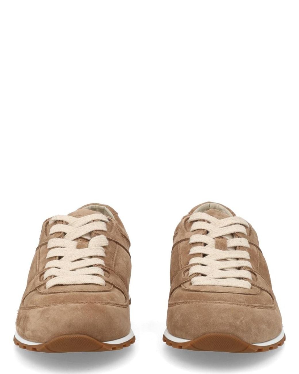 Brunello Cucinelli Brown Suede Sneaker