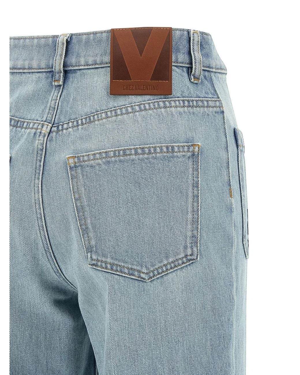 Valentino Garavani Blue High Waist Jeans