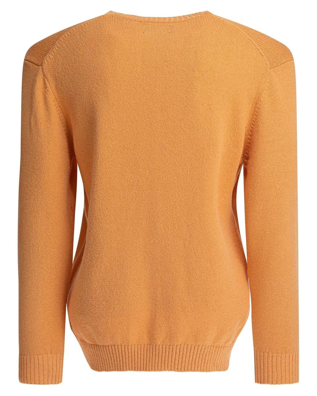 Beams Plus Orange "Lily Yarn" Sweater for men