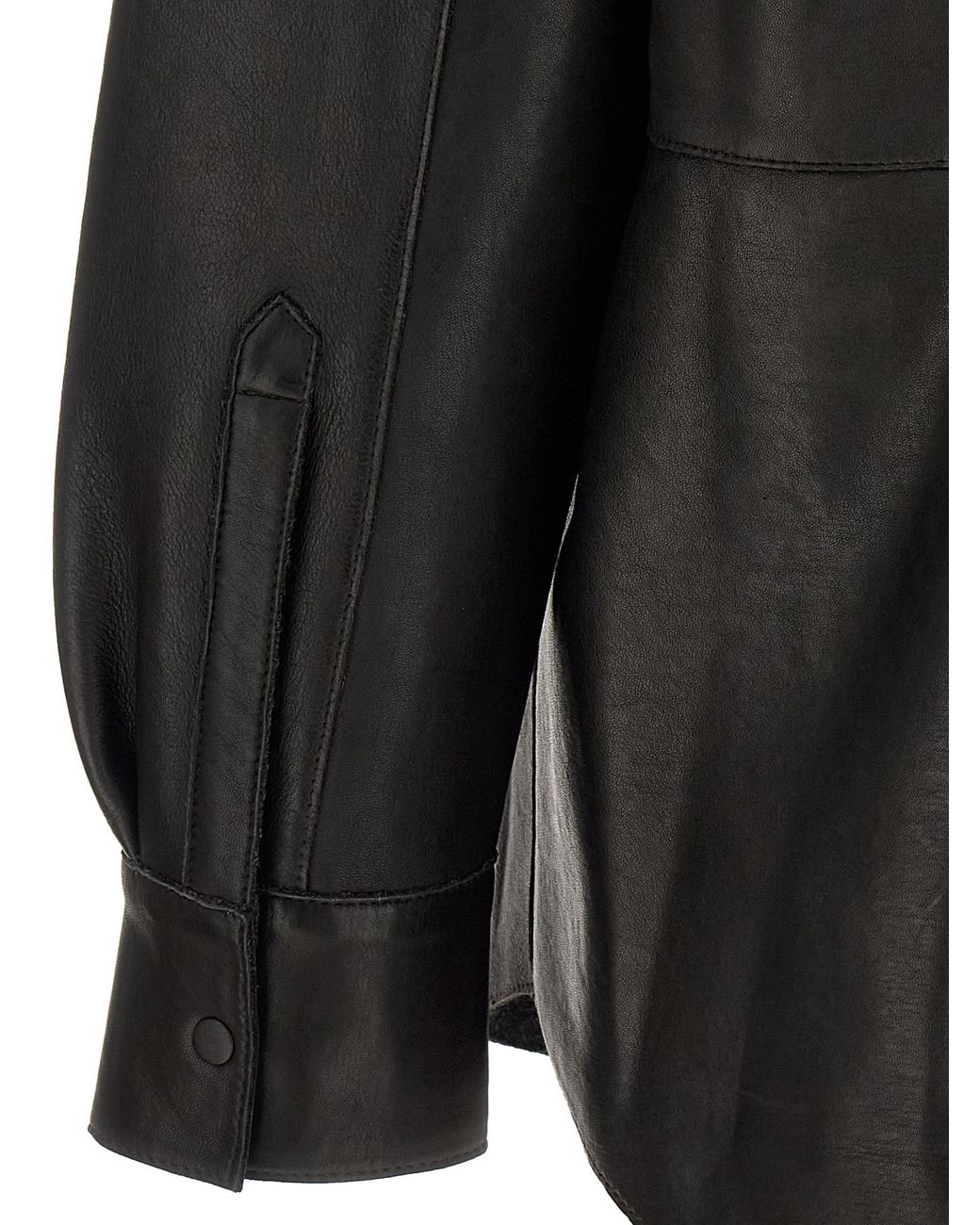 P.A.R.O.S.H. Black P.A.R.O.S.H. Leather Shirt