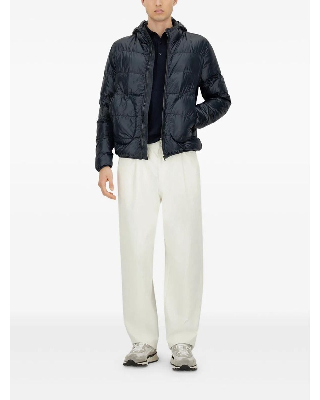 Herno Blue Style Quilted Jacket for men