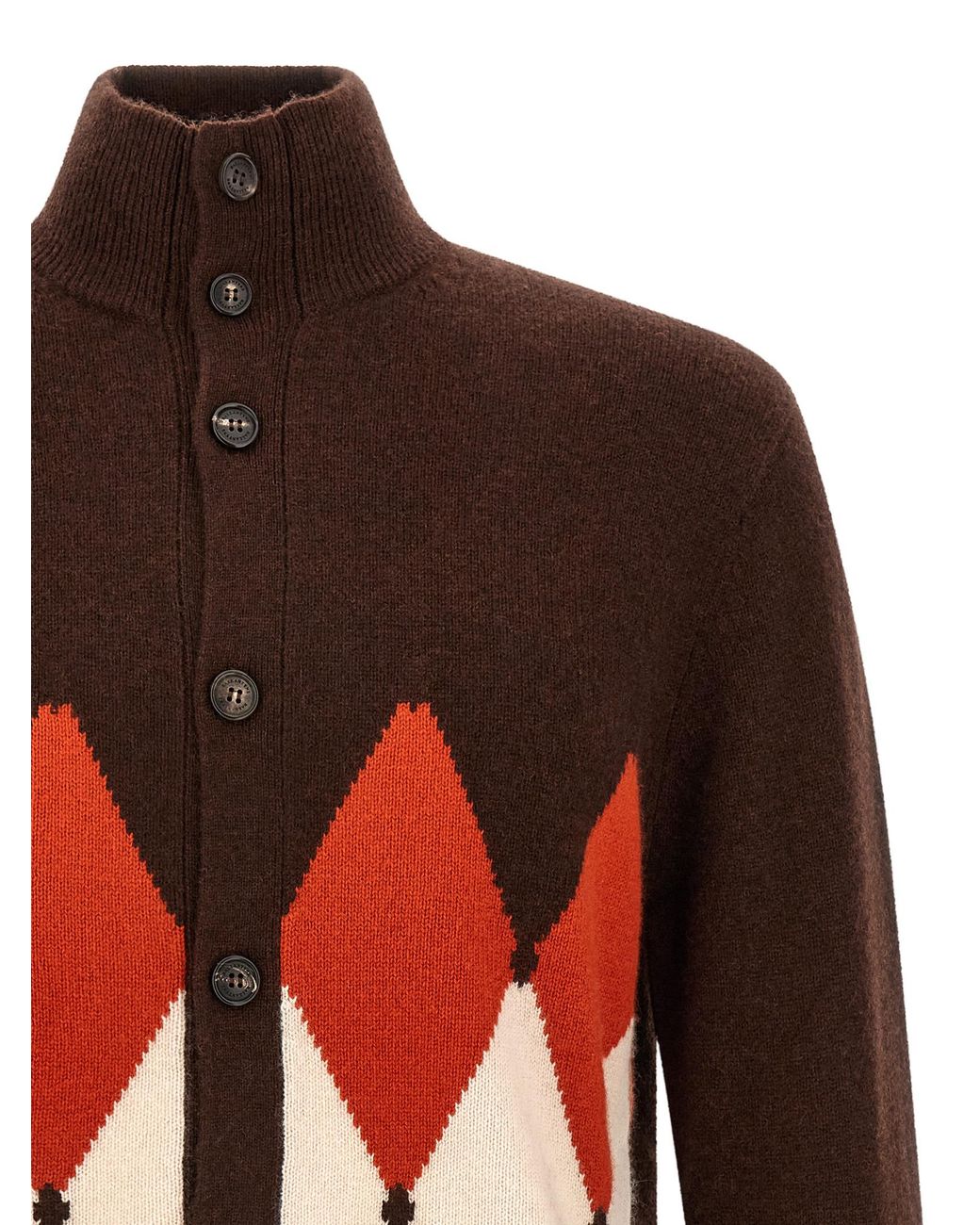 Ballantyne Red Cashmere Cardigan for men