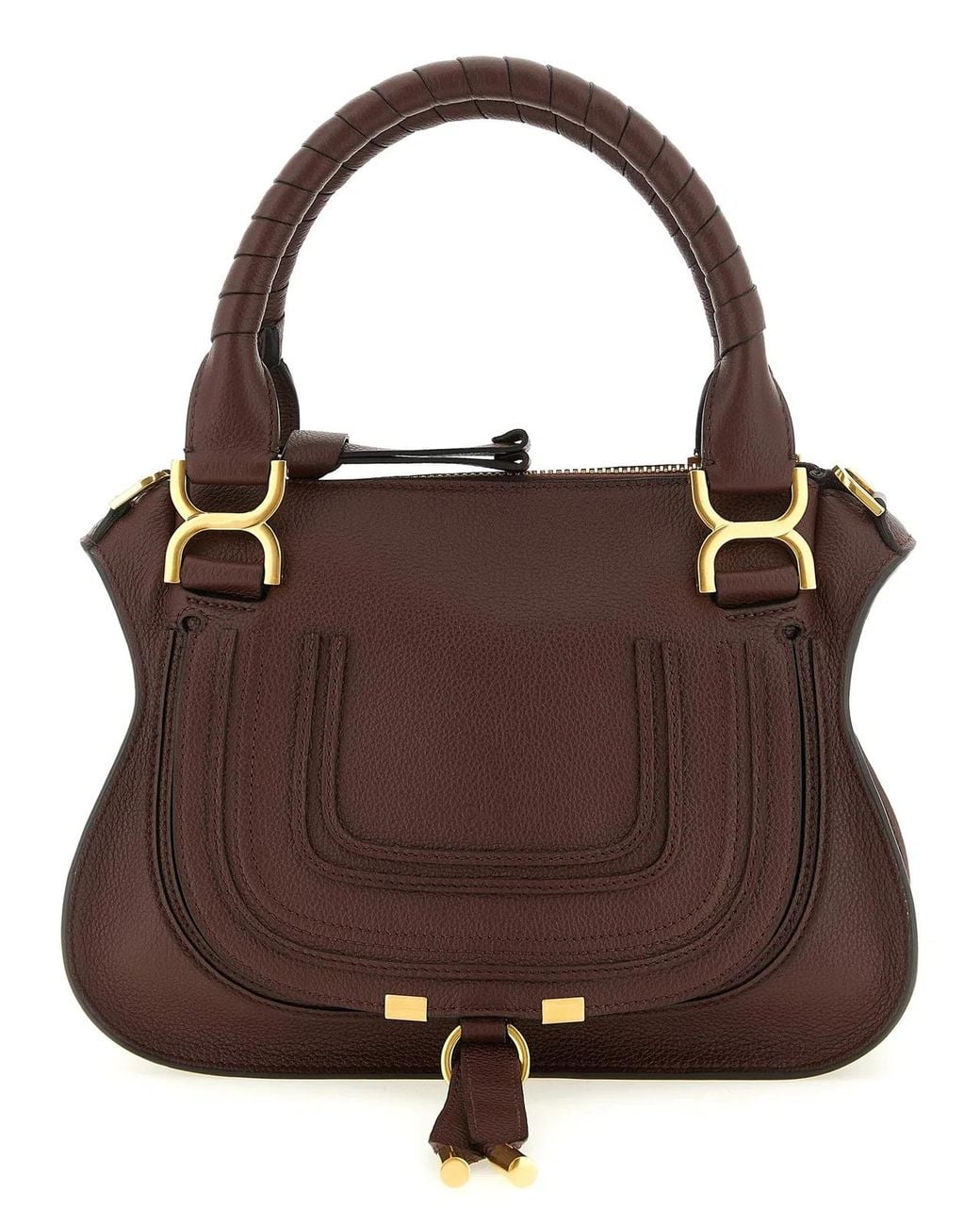 Chloé Brown Chloé 'Marcie' Bag With Saddle Stitching