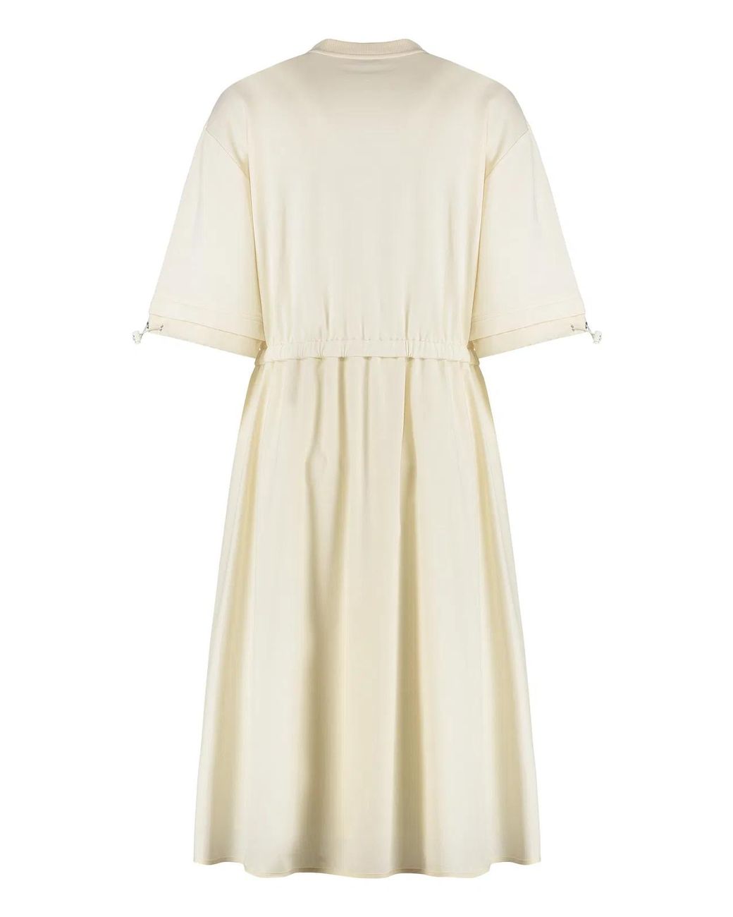 Moncler White Cotton Dress