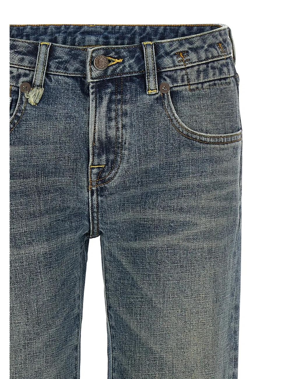 R13 Blue 'Boy Flare' Jeans