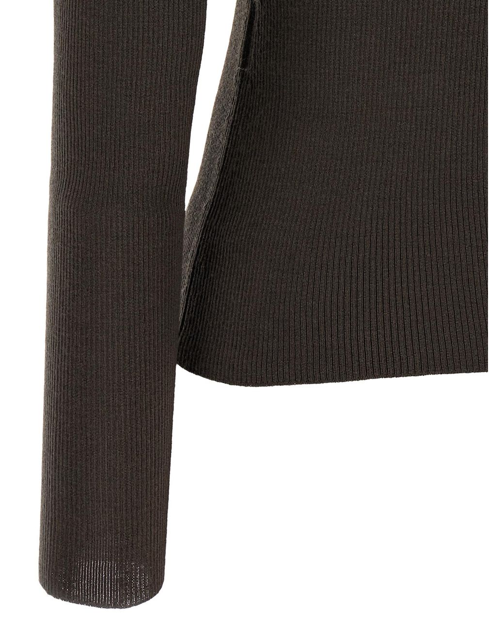Max Mara Black 'Cavallo' Turtleneck Sweater