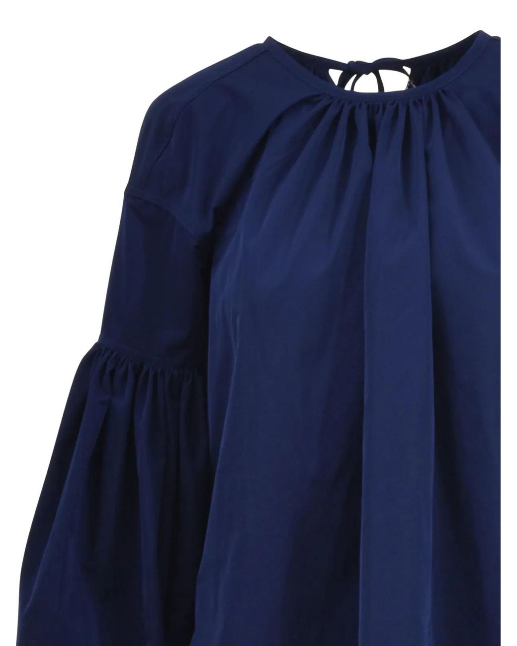 Calvin Klein Blue Lace Detail Bishop Dress