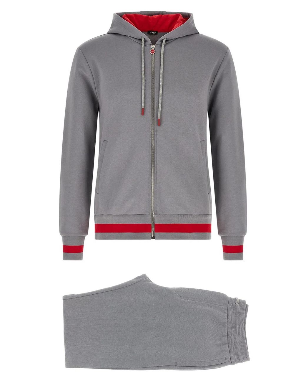 Kiton Gray Cotton Tracksuit for men