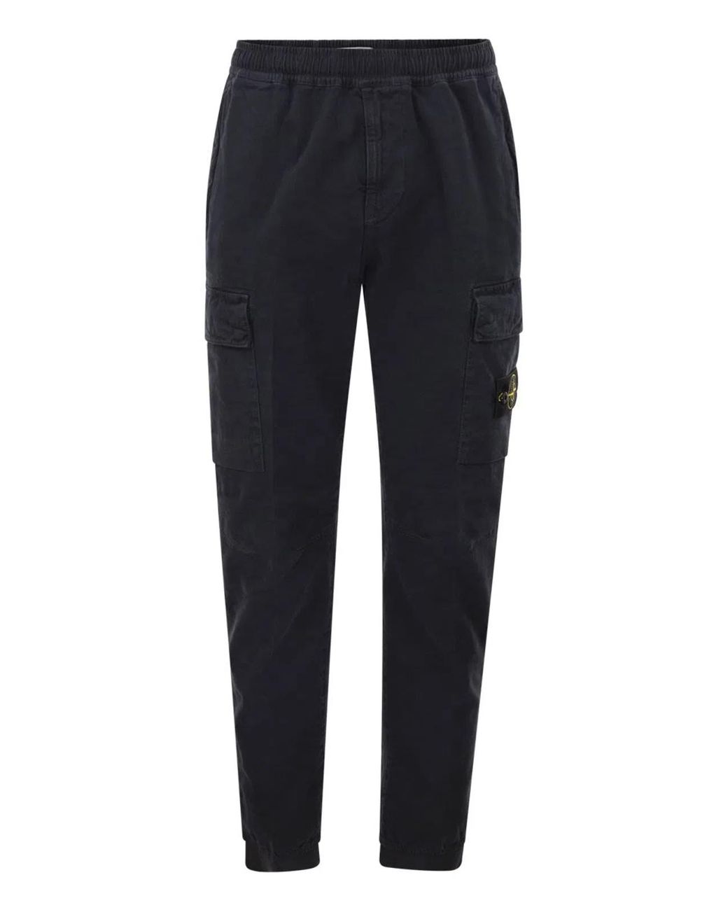 Stone Island Blue Cargo Trousers for men