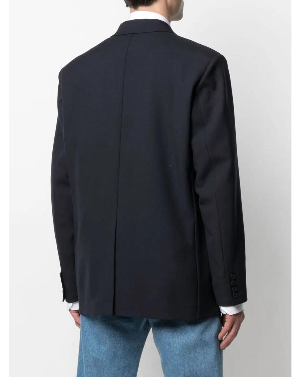 Valentino Blue Vlogo Buttons Blazer for men