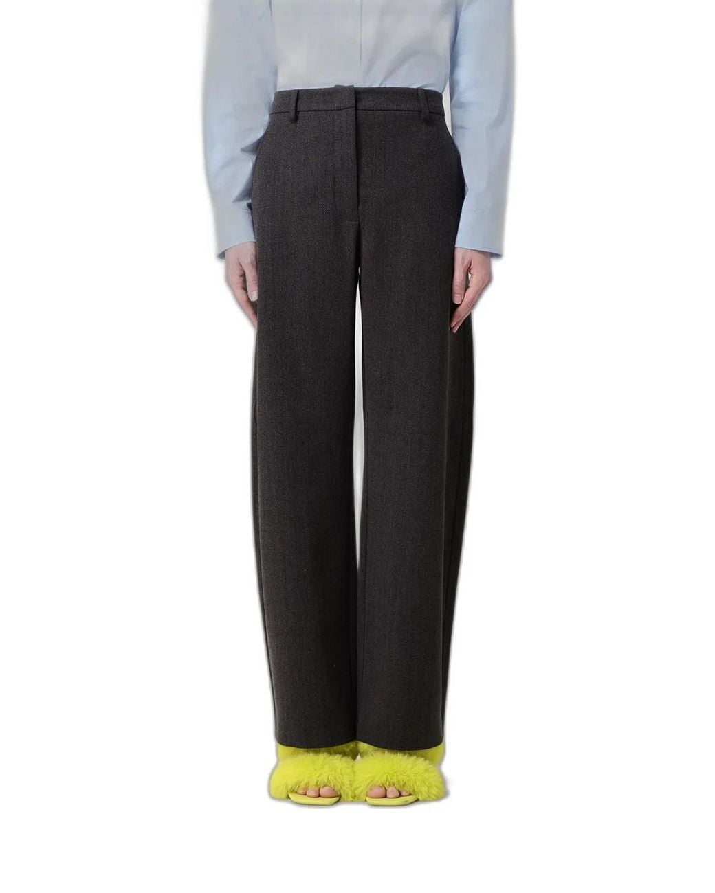 Moschino Blue Wide-Leg Pants