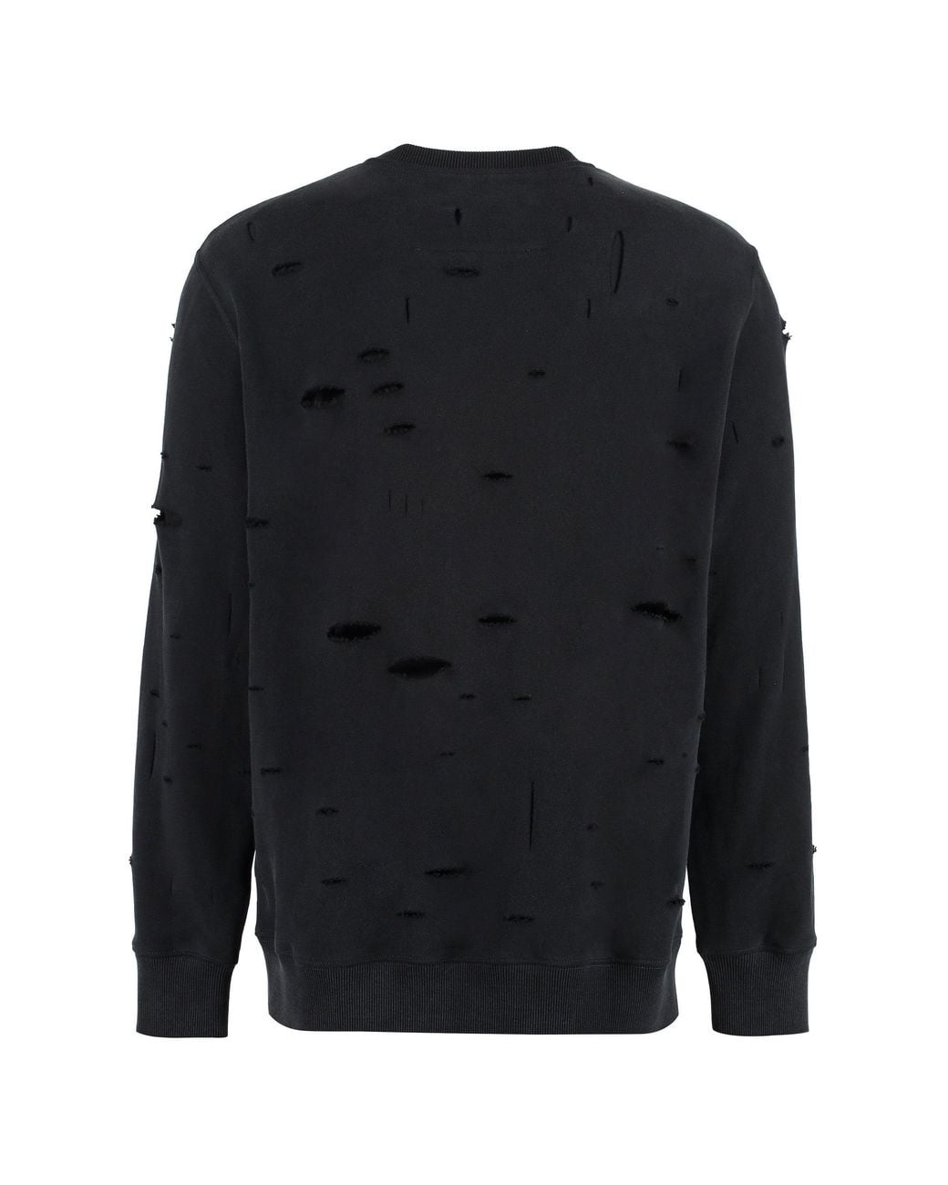 Givenchy Black Cotton Crew-Neck Sweatshirt for men