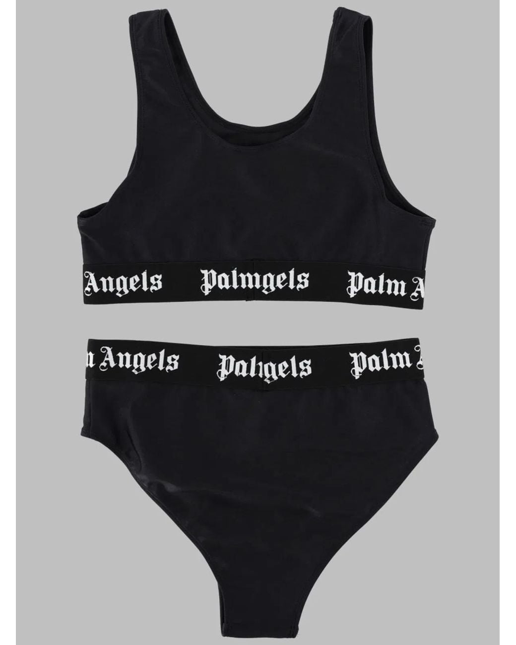 Palm Angels Black Logo Band Bikini Girl