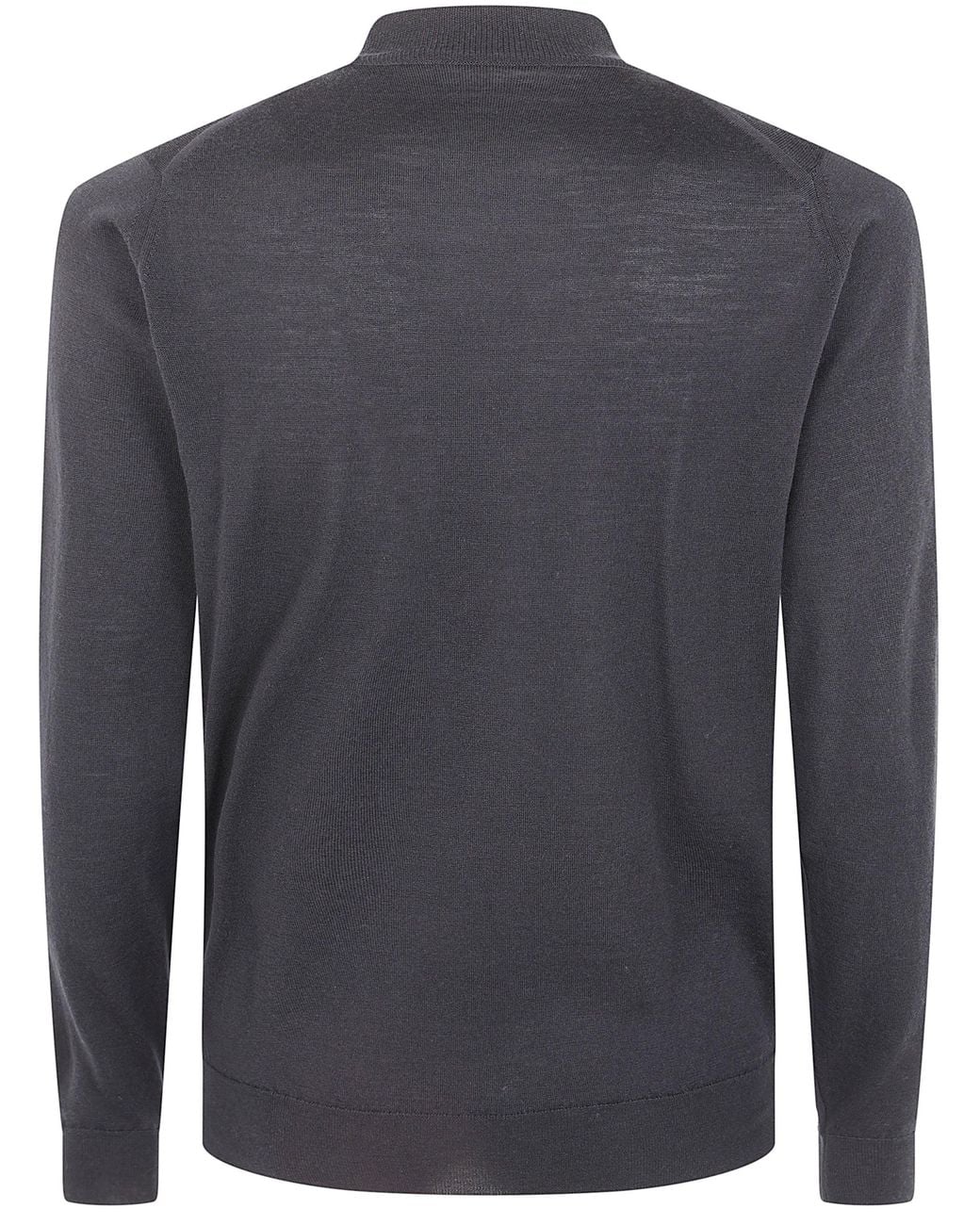 John Smedley Blue "Harcourt" Turtleneck Long Sleeves Mock Pullover for men