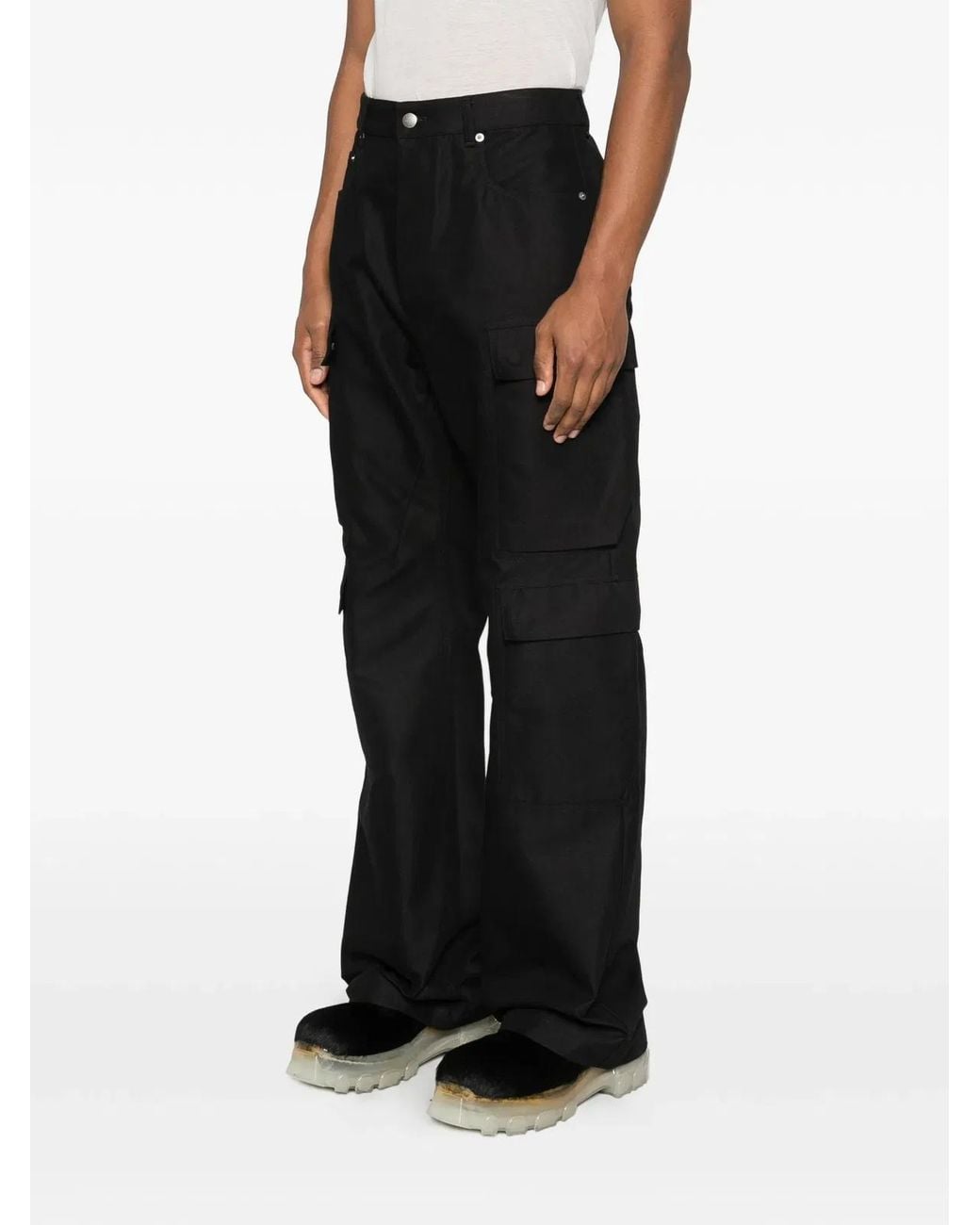 Rick Owens Black Geth Cargo for men