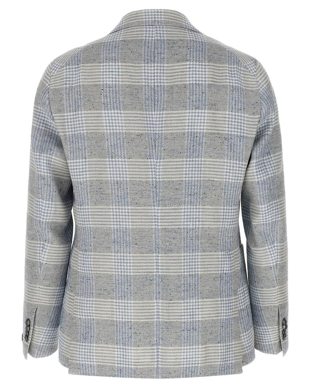 Tagliatore Gray Cotton Blazer for men