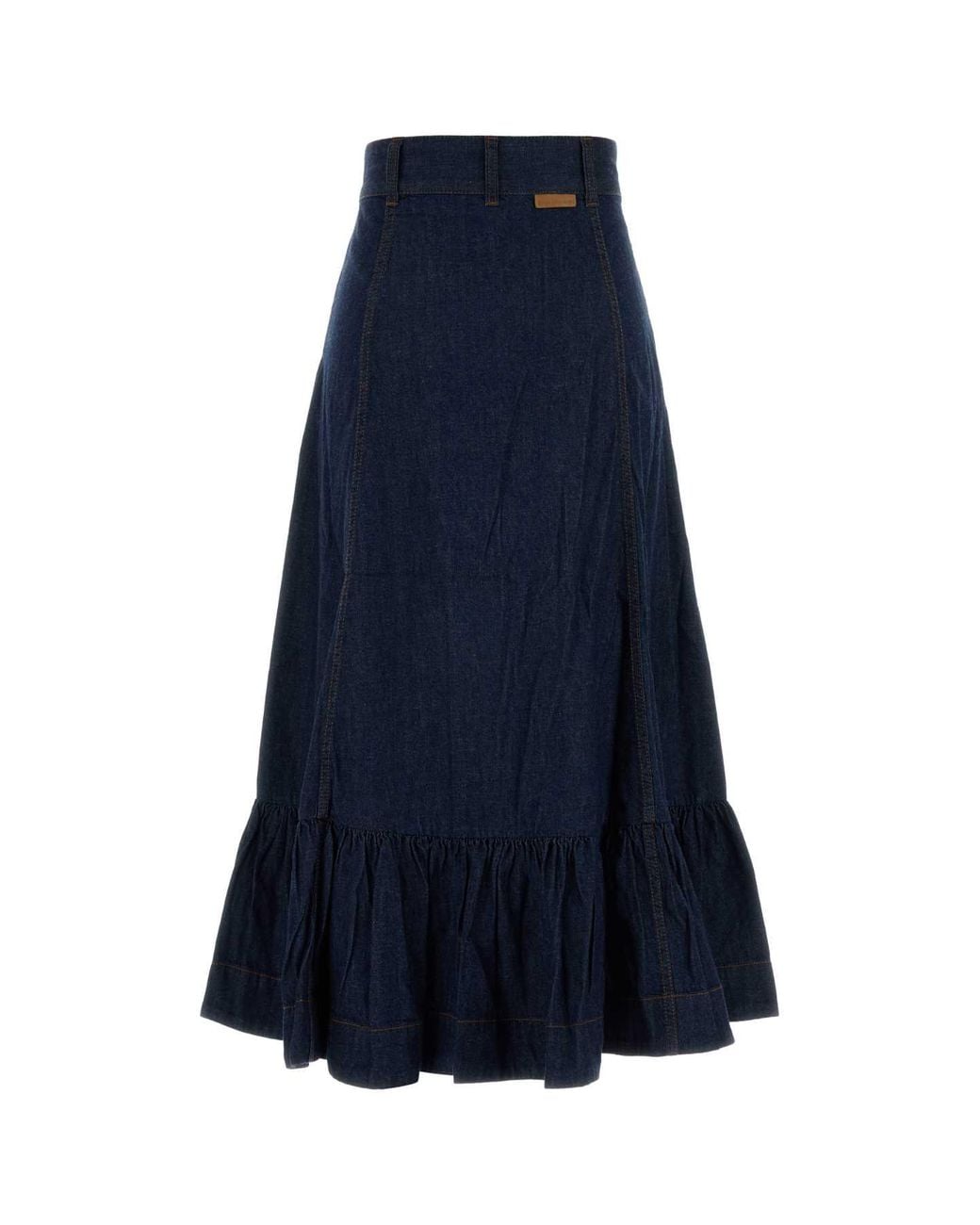 Zimmermann Blue Denim Aster Mini Skirt