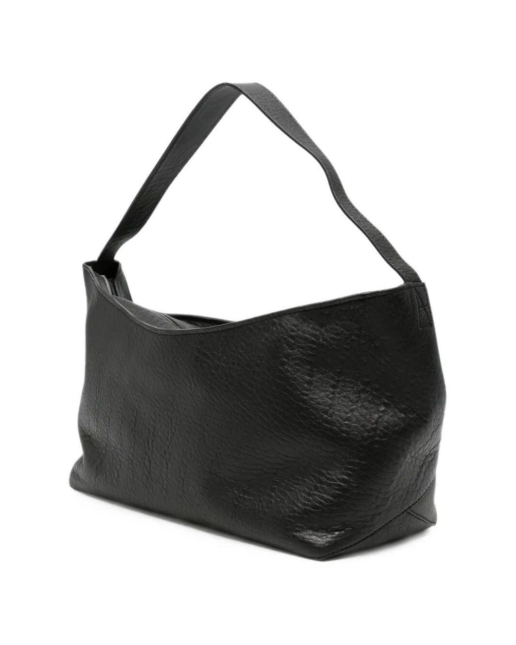 Studio Nicholson Black Fold Detail Zip Shoulder Bag