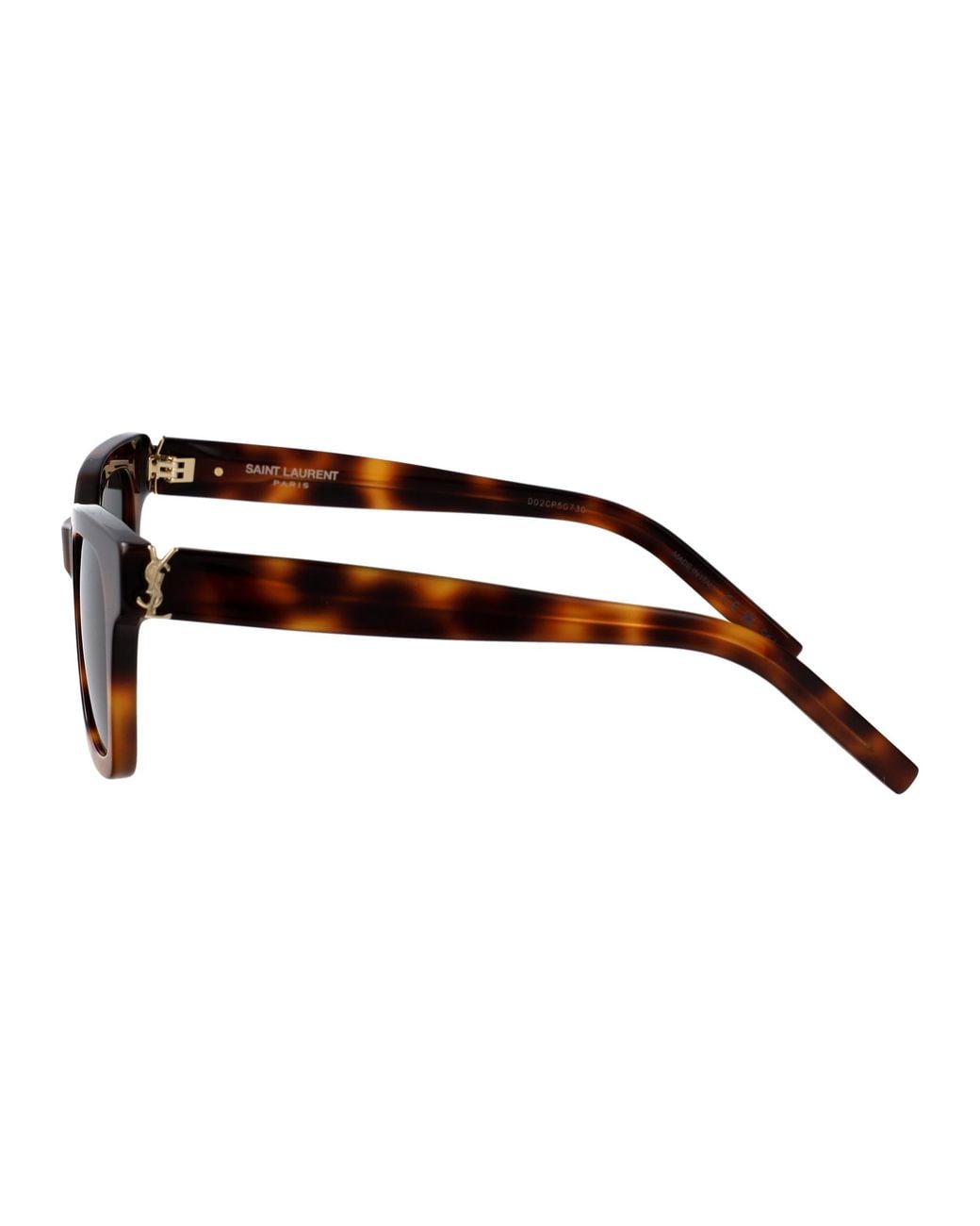 Saint Laurent Black Havana-Havana- Acetate Sunglasses