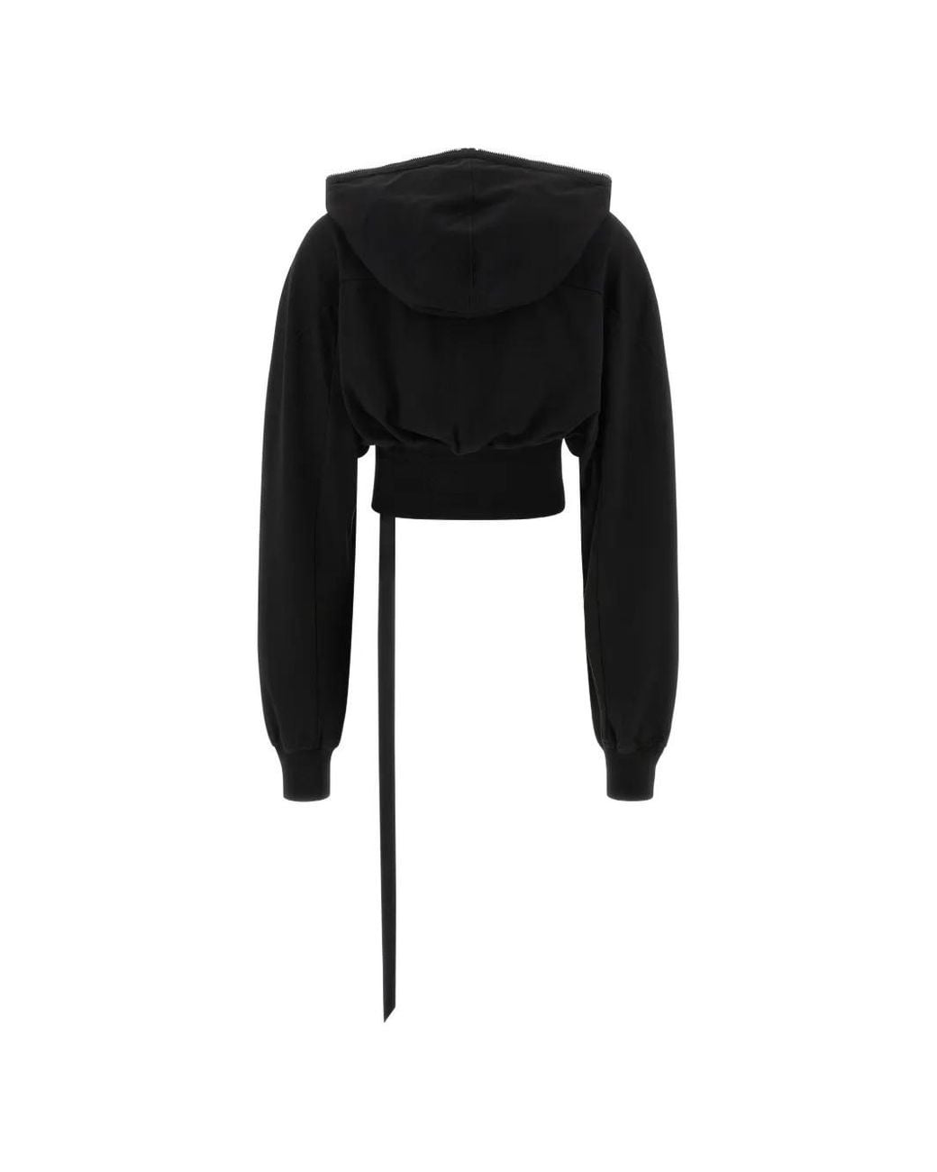 Rick Owens Black Collage Gimp Hoodie