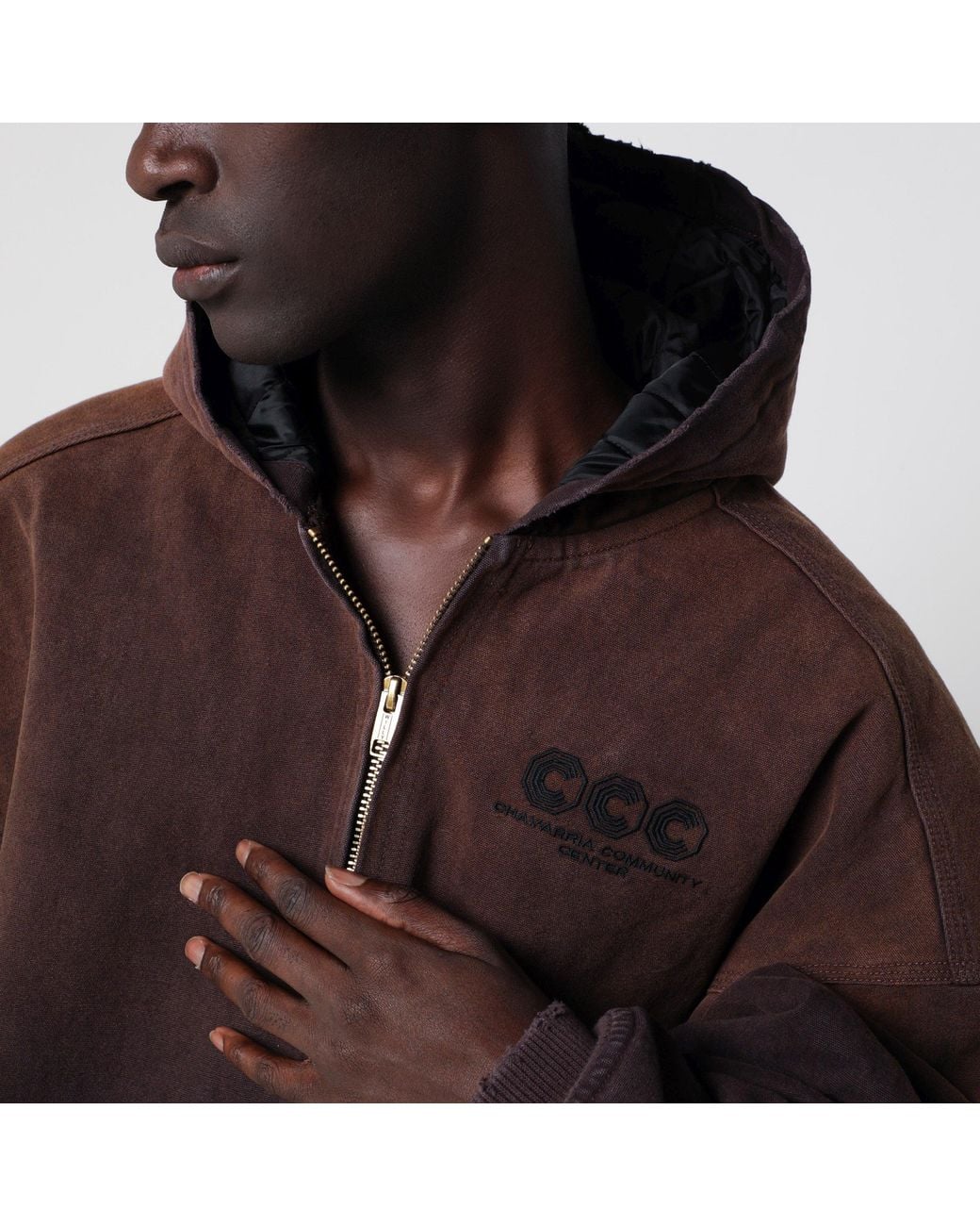 Willy Chavarria Brown Cotton Juggernaut Jacket for men