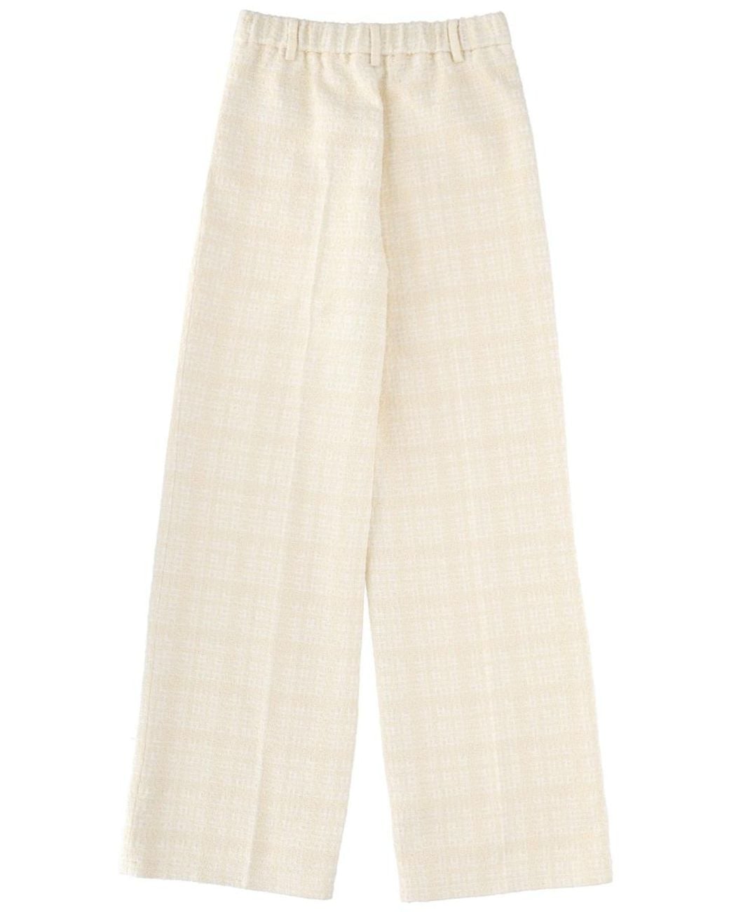 Gucci White Tailored Cotton Trousers