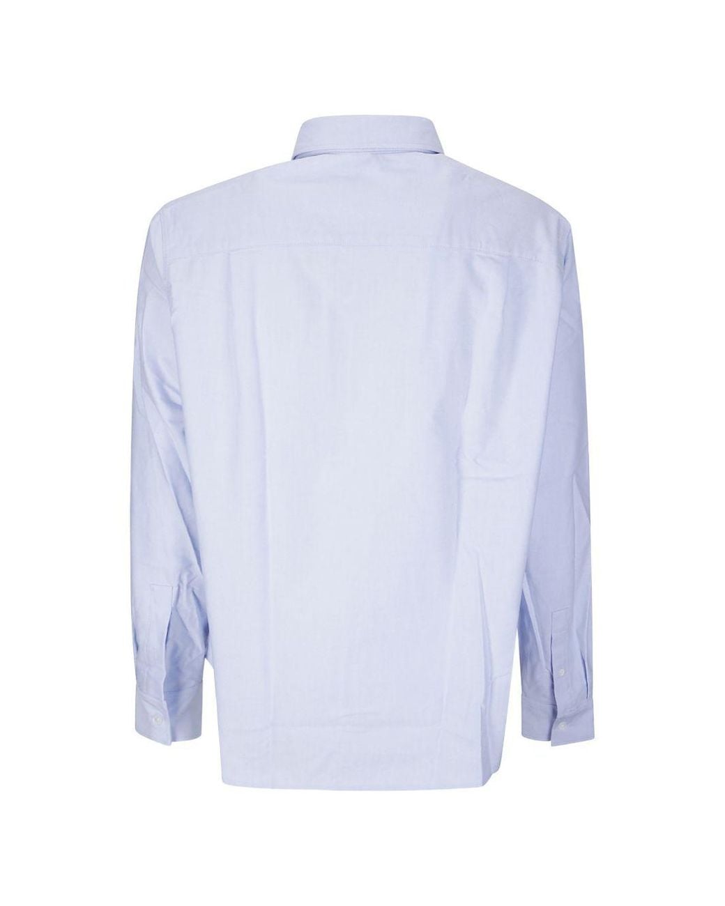 Maison Kitsuné Blue Maison Kitsuné Profile Fox Cotton Shirt for men