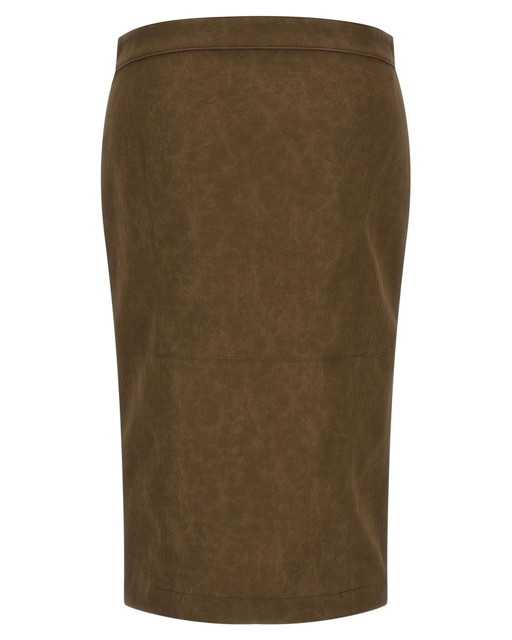Pinko Green Viscose Midi Skirt