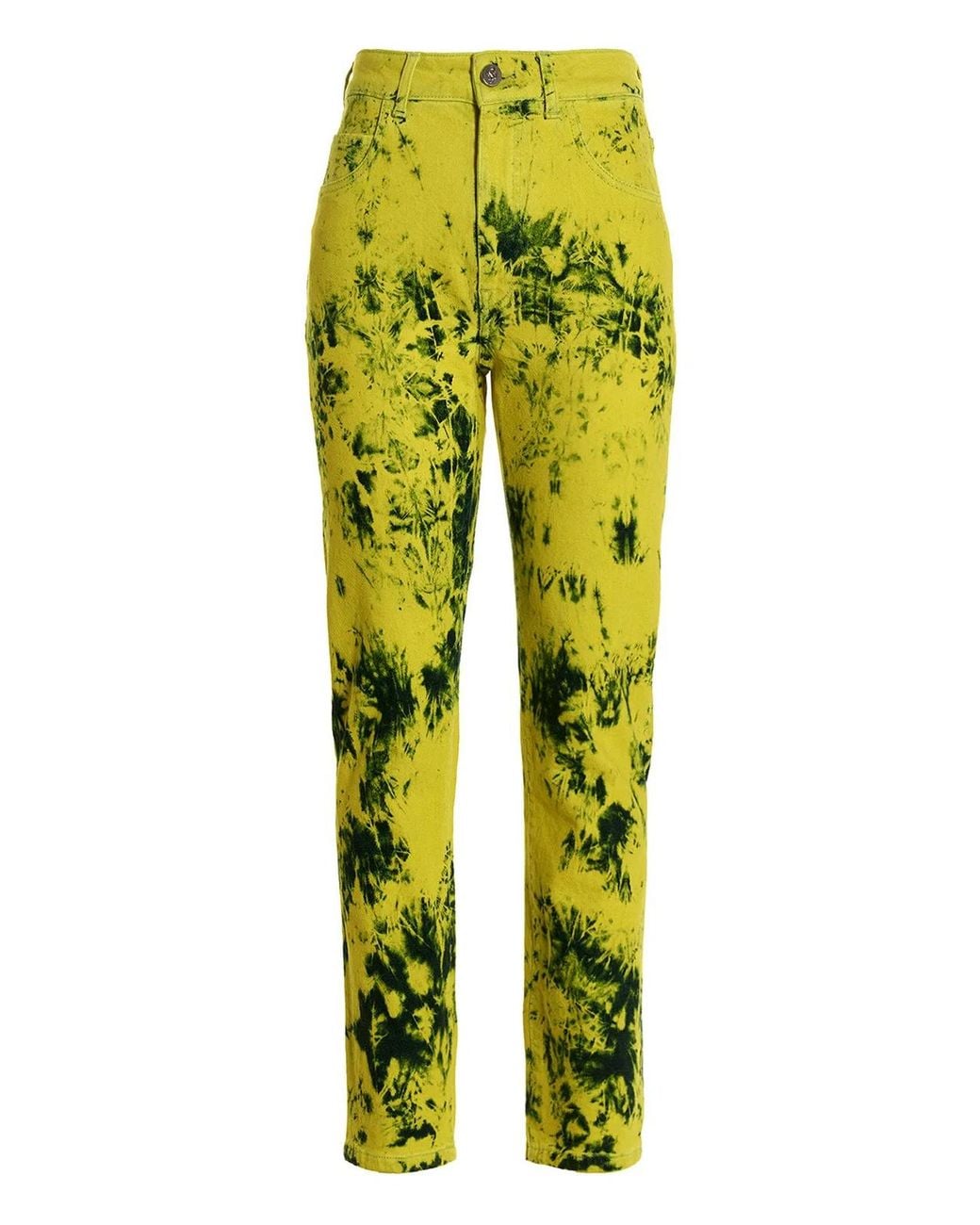 Ferrari Yellow Tie-Dye Jeans