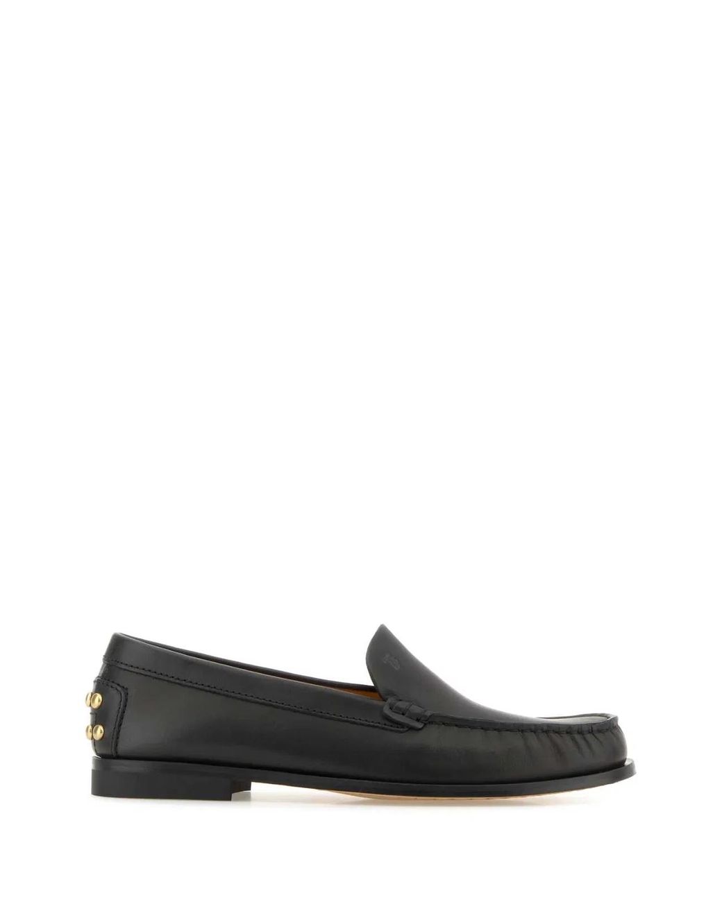 Tod's Black Leather Loafers