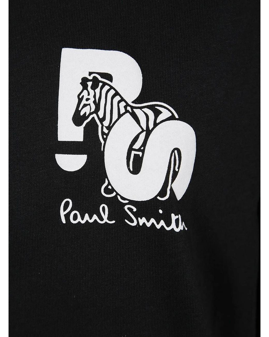 Paul Smith Black Ps Paul Smith Regular Fit Short Sleeves T-Shirt Ps Zebra for men